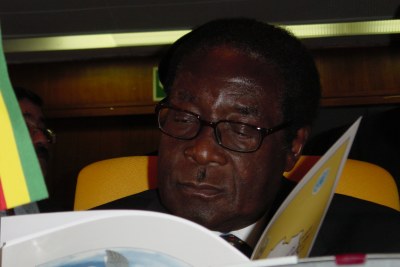 Robert Mugabe, president of Zimbabwe.