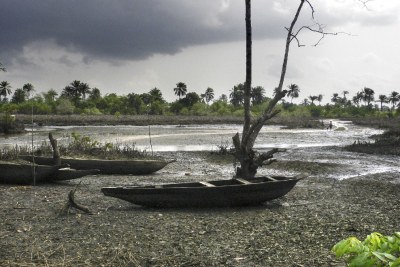 Shell oil spill at Goi, Ogoni Land, Niger Delta (file photo).