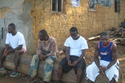 Unemployed youths in Liberia.
