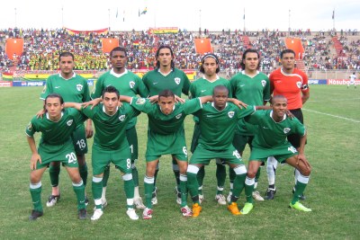 (Photo d'archives) - La sélection libyenne lors du CHAN 2009 à Bouaké en Côte d'Ivoire
