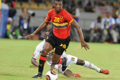 Angola's Stelvio during the 2010 Africa Cup of Nations match between Angola and Mali.