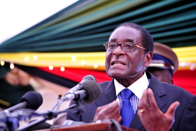 File photo: President Robert Mugabe.