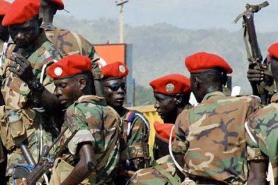 South Sudanese soldiers (file photo).