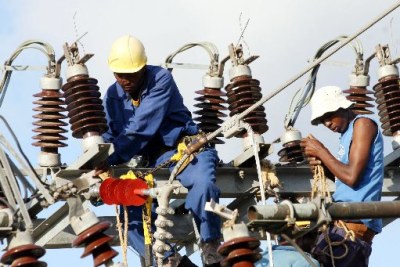 Kenya Power workers.