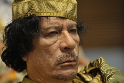 Muammar al-Gaddafi (file photo).