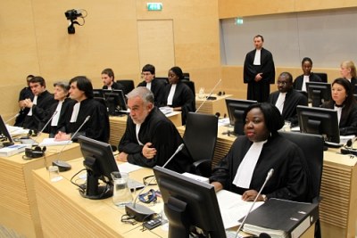 Representatives of the Office of the Prosecutor and the Registry of the International Criminal Court in 2011.
