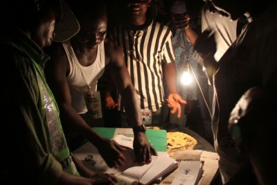 A polling station in the Plateau State town of Shendam, was one of these youth corps members who had been giving his all for more than 14 hours in order to conduct a credible process at this particular station.