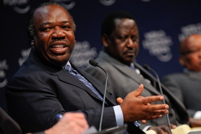 (Image d'archives) - Le président Ali Bongo au Forum Économique Mondial 2011 tenu du 4 au 6 Mai à Cape Town, Afrique du Sud