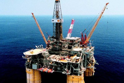 Oil rig in Nigeria.