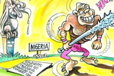 Cartoon on terrorism in Nigeria