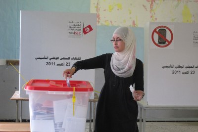 Voting in the last elections.