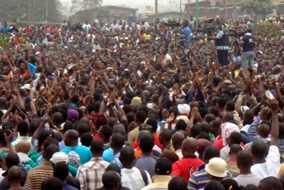 Protesters against the fuel subsidy withdrawal.
