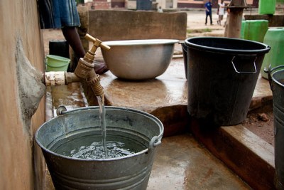 Robinet d'eau potable à Bonsaaso