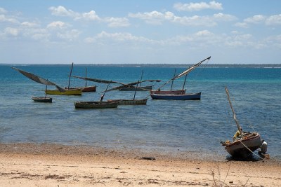 Fishing boats in Mozambique.