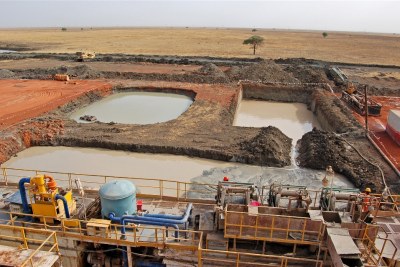 Oil well drilling pits (file photo).