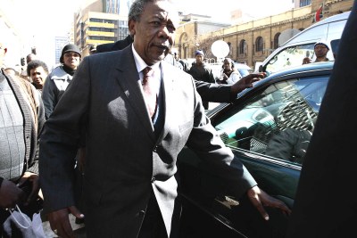 In better days: Corruption-convicted former top cop Jackie Selebi.