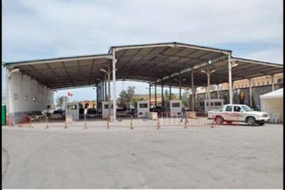 Poste frontalier de Ras Jédir entre la Tunisie et la Libye