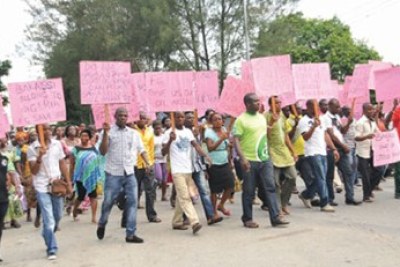 Bakassi protesters.