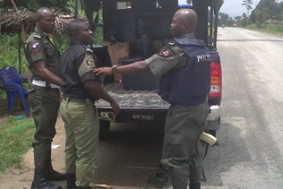 One of the officers arrested for gross indiscipline