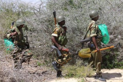 Kenya Defence Forces have been fighting Al-Shabaab since October 2011(file photo).
