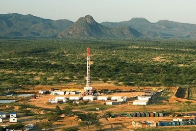 Tullow's first onshore exploration well in Kenya, Ngamia-1.