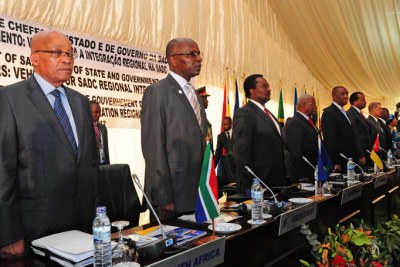 SADC heads of states and government at a summit held in Mozambique (file photo).