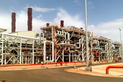 Natural gas facility in Amenas, Algeria.