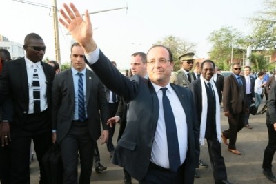 François Hollande lors de son séjour du 2 février 2013 au Mali