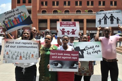 South Africans standing up against rape (file photo).
