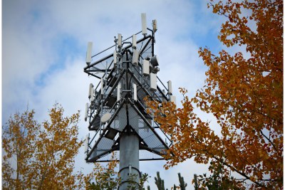 A cellphone tower.