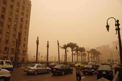 Traffic and pollution in Cairo (file photo).