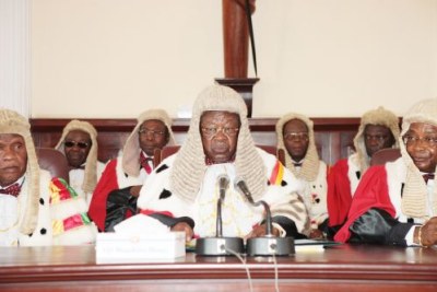 La Cour suprême du Cameroun proclamant les résultats officiels des Sénatoriales d'avril 2013