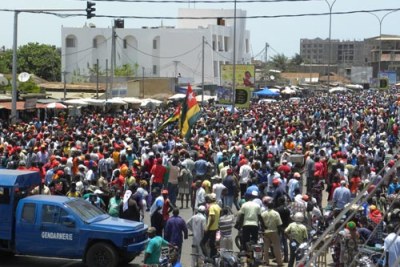 Manifestation de rue à Lomé