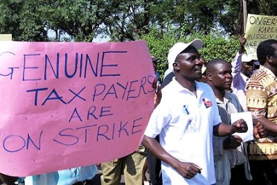 Teachers on strike (file photo).