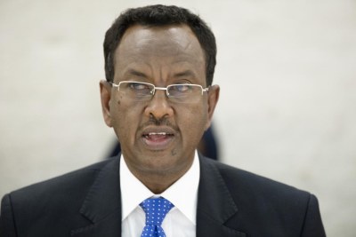 Abdi Farah Shirdon, Prime Minister of the Federal Government of Somalia during the 24th Session of the Human Rights Council.