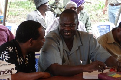 Rebel leader Dr Riek Machar.