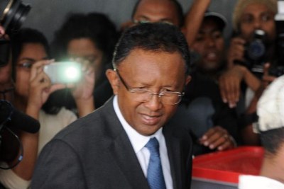 President Hery Rajaonarimampianina (file photo).