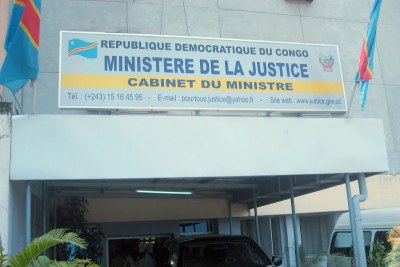 Cabinet du Ministère de la Justice à Kinshasa, 19 janvier 2011.