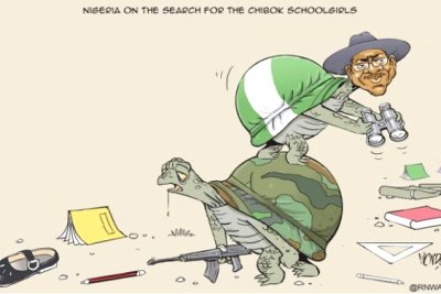 Nigeria on the search for the Chibok schoolgirls.
