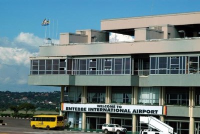 Entebbe International Airport in Uganda.