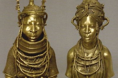 Benin artefacts.
