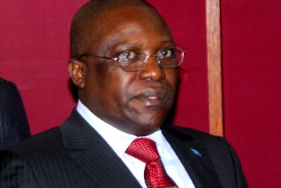 Abbé Jean Bosco Bahala Okw’Ibale, président du Conseil Supérieur de l’Audiovisuel et de la Communication(CSAC) le 22/06/2012 à Kinshasa.