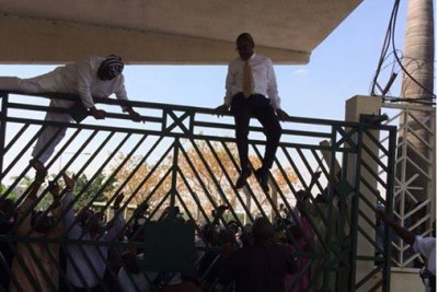 At least 15 opposition All Progressives Congress lawmakers scaled the National Assembly fence to access the building, Premium Times reported in Nigeria. The lockout happened after the speaker of the House of Representatives, Aminu Tambuwal, was reportedly denied entry.