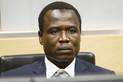Dominic Ongwen at his first appearance hearing at the International Criminal Court in The Hague