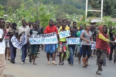 Protesters in Burundi oppose a third term for President Pierre Nkurunziza.
