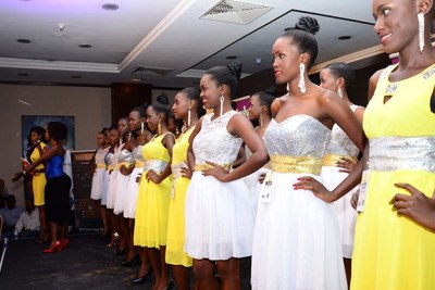 Finalists of Miss Uganda 2015.