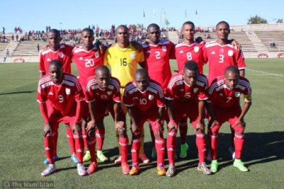 The Namibian senior soccer team (file photo).
