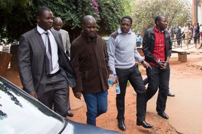 Zimbabwe Journalists arriving at the court.