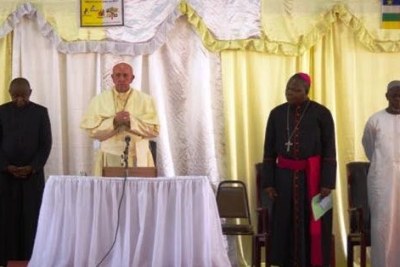 Pope Francis in Bangui.
