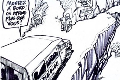 Caricature du Dialogue en RDC